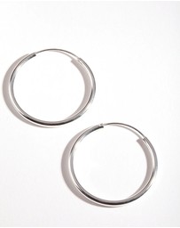 Lovisa - Sterling Silver Thick Hoop Earrings 30MM