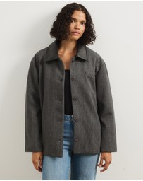 Atmos&Here - Sofia Herringbone Boxy Jacket