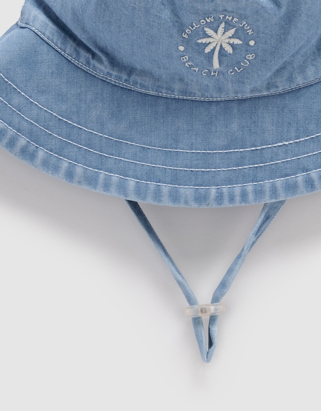 Purebaby - Denim Bucket Hat -Kids-Babies