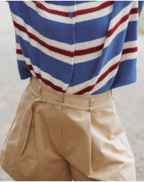 Petal & Pup - Winona Pleated Front Tailored Long Short - Taupe