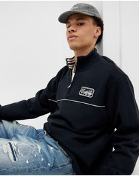 BDG By Urban Outfitters - BDG Dust Mock Neck Half Zip Sweat