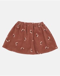 Fox & Finch - Wild Garden Embroidered Skirt with Shorts - Babies