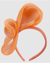 Fillies Collection - Bespoke Orange Racing Fascinator