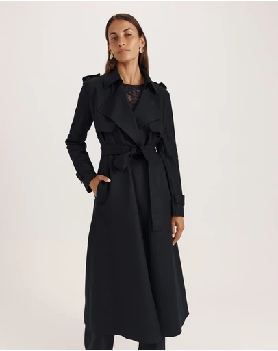 SABA - Karla Wool Longline Trench Coat