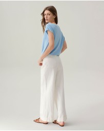 IDA+S - Lilia Cool Blue Silk Top