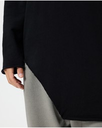 Surrounded By Ghosts - The Phenakite French Terry Assymetrical Hem Jumper