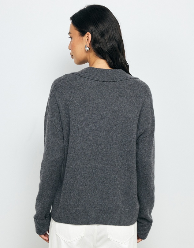 AERE - Asha Merino Wool Blend Polo Knit