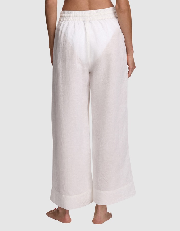 Polo Ralph Lauren - Smocked Cotton & Linen Beach Pant Cover Up