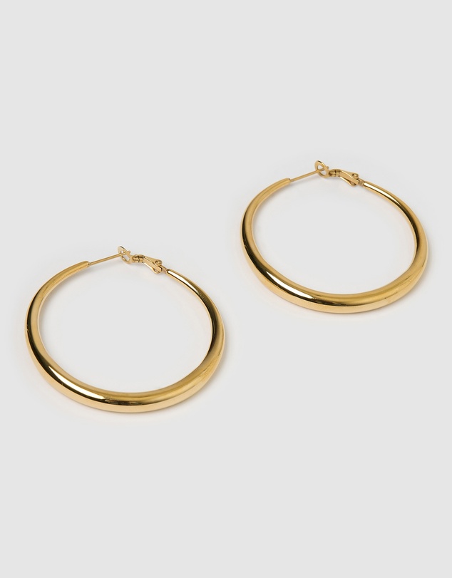 Arms Of Eve - Riley Gold Hoop Earrings - Large