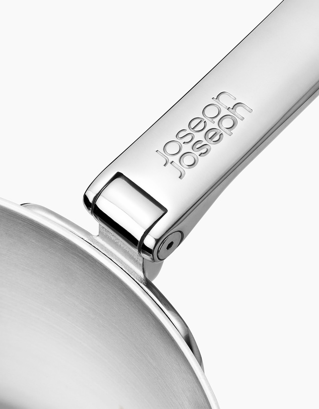Joseph Joseph - Space Steel 3-piece Stainless-steel Cookware Set with Folding Handles