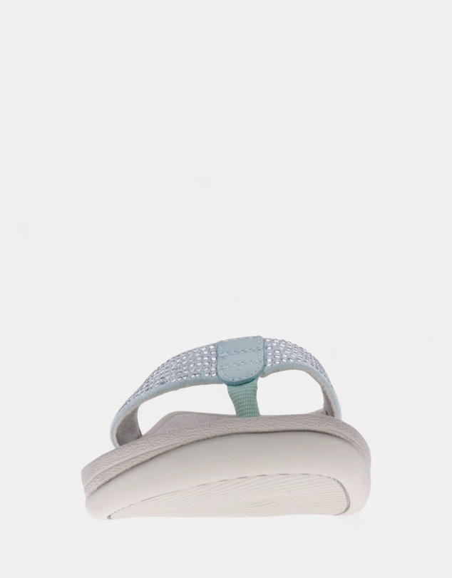 Mia Vita - Allora Toe Post Sandal - Jade Rhinestone