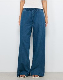 AERE - Soft Denim Twill Elasticated Pants