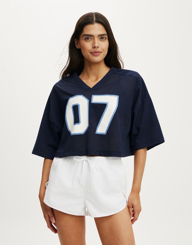 Cotton On Body Active - Active Mesh Cropped Graphic Tee