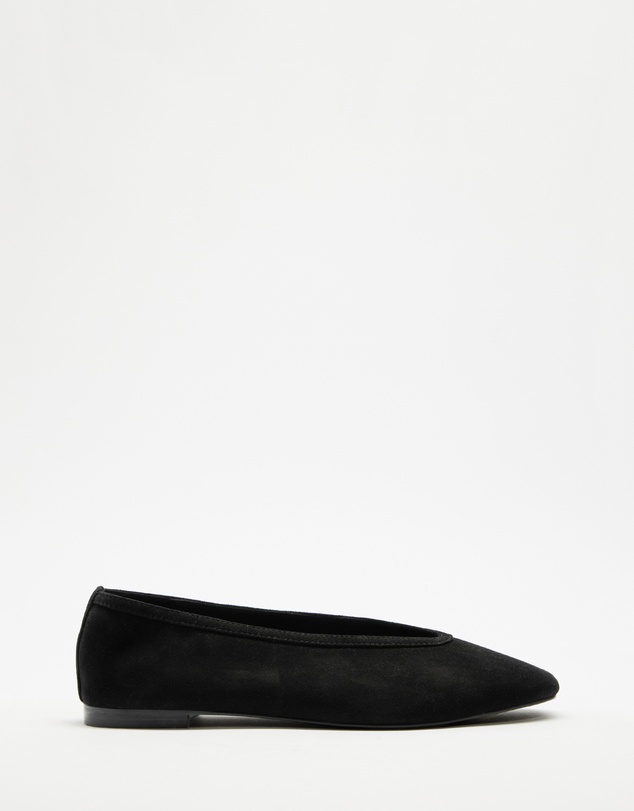 AERE - Tori Suede Ballet Flats