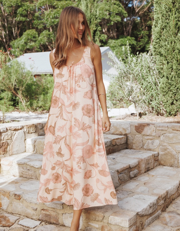 Petal & Pup - Bowman Maxi Dress - Pink Floral