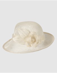 Max Alexander - Sinamay cream Fashion Hat