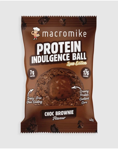 Macro Mike - Choc Brownie Protein Indulgence Balls - 12x40g
