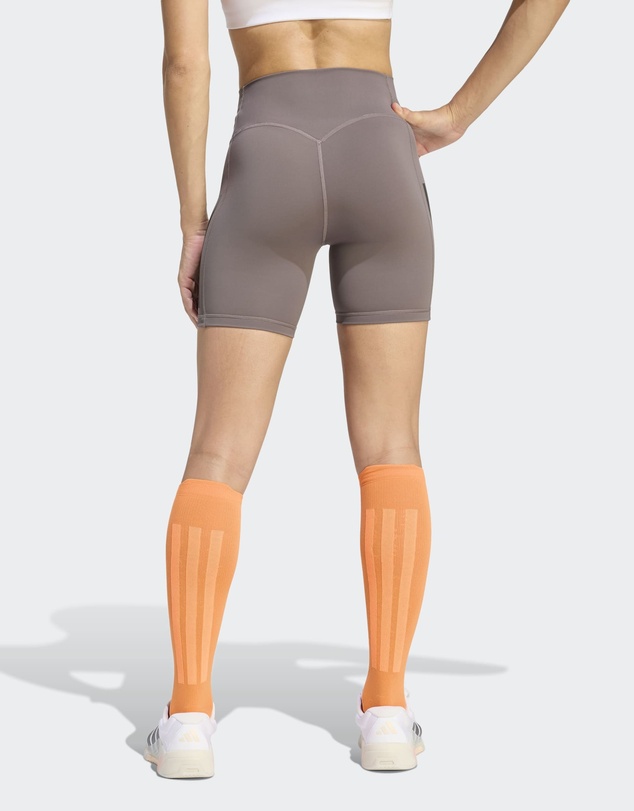 adidas Performance - Optime Workout 3-Stripes Short Leggings Womens