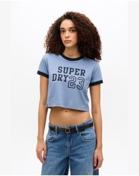 Superdry - Athletic Essentials Ringer Slim Fit Tee