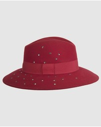 Max Alexander - Winter Felt Red Fedora Hat