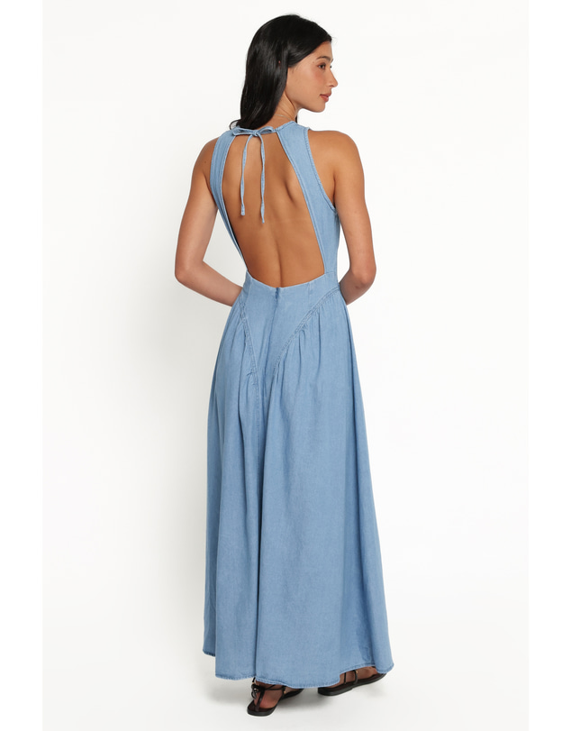Petal & Pup - Zilmia Midi Dress - Medium Denim