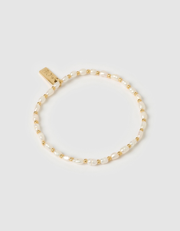 Arms Of Eve - Amber Pearl and Gold Bracelet