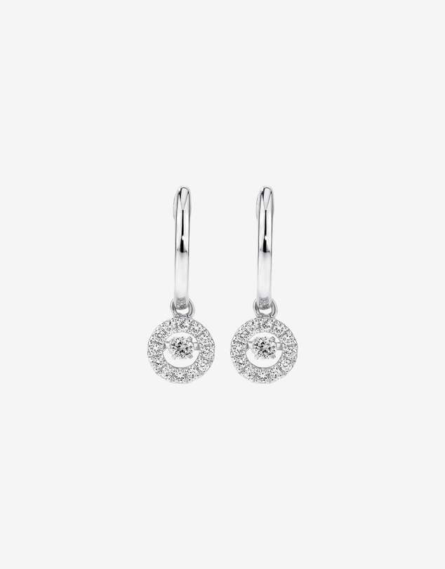 Michael Hill - Lume Lab Round Brilliant Huggie Earrings with 0.30 Carat TW of Laboratory-Grown Diamonds in Sterling Silver