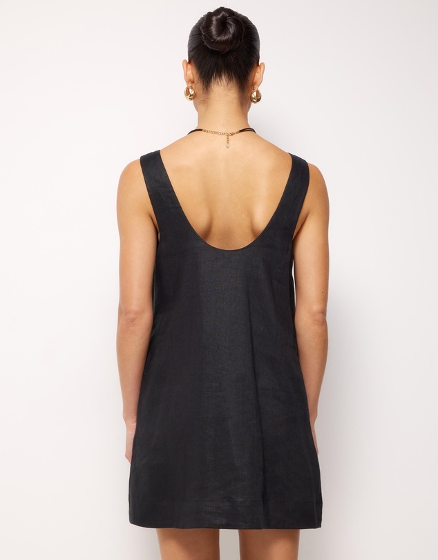 AERE - Ivy Linen Trapeze Mini Dress