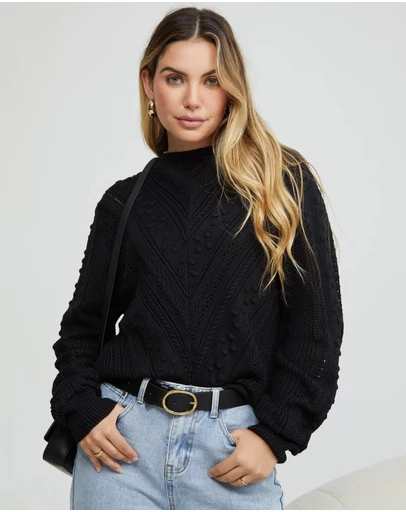 Esther & Co - Rheane Knit - Black