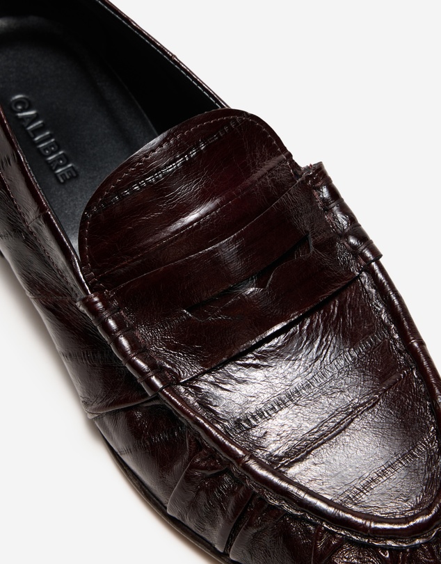 Calibre - Handmade Eel Leather Loafer Burgundy