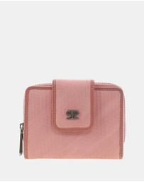 Pierre Cardin - Pierre Cardin Genuine Leather Ladies Bi-Fold Wallet with Zip Coin Section