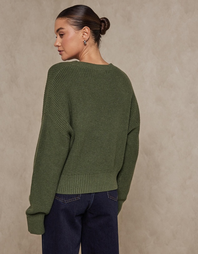 AERE - Cotton Cashmere Blend Relaxed Jumper