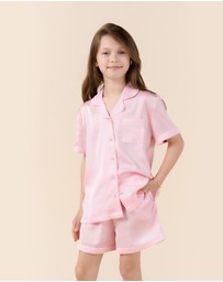 Gingerlilly - Mini Sonia Silky Satin Short PJ Set