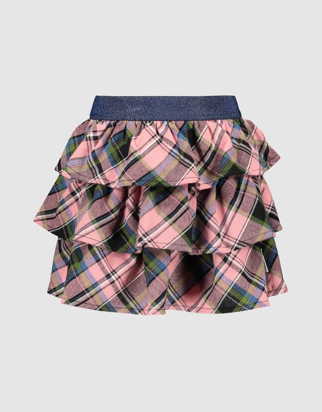 B.Nosy - Ruffle Check Skirt - Kids-Teens