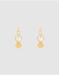 Alana Maria - Tilly Freshwater Pearl Earrings - Gold