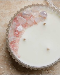 Silk Oil of Morocco - Love Potion Large Crystal Candle - Love & Connection