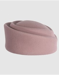 Max Alexander - Felt Dusty Pink Pillbox Hat