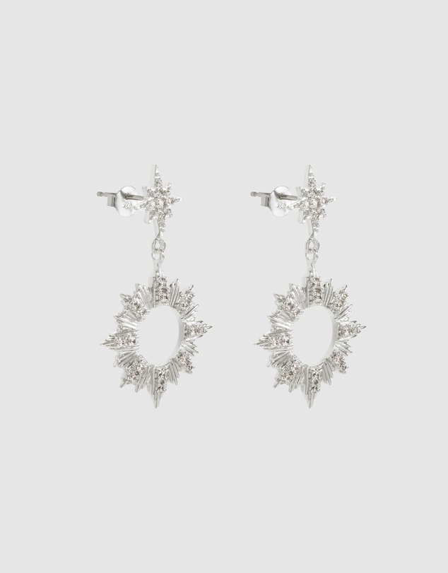 Wanderlust + Co - Sunseeker Silver Earrings