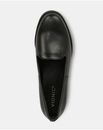 Vionic - Willa Wedge - Black Leather