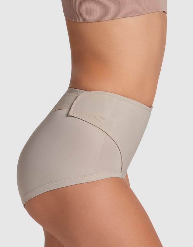 Leonisa - Firm Compression Adjustable Postpartum Belly Wrap Brief