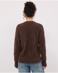 Calli - Rae Fluffy Knit Cardigan