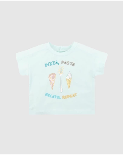 Bebe by Minihaha - Alexi Pizza Pasta Gelato Tee - Babies