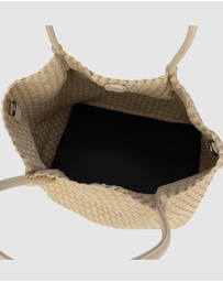 Chuchka - Woven Neoprene Winona Tote Beige