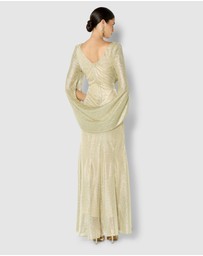 Montique - Alexie Metallic Knit Gown