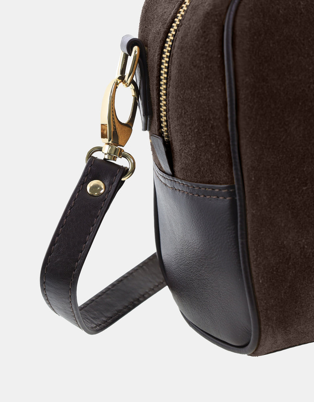 Pierre Cardin - Pierre Cardin Genuine Suede Leather Tote Crossbody Bag