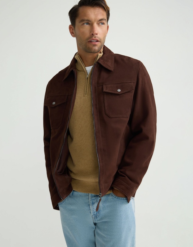 Oxford - Suede Trucker Jacket