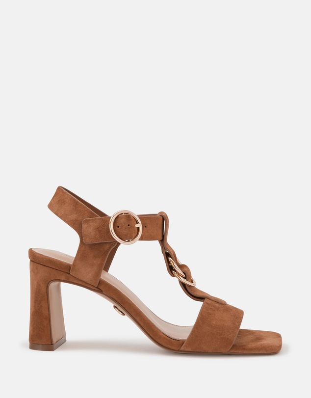 Wittner - Posy Suede Leather Slim Block Heels
