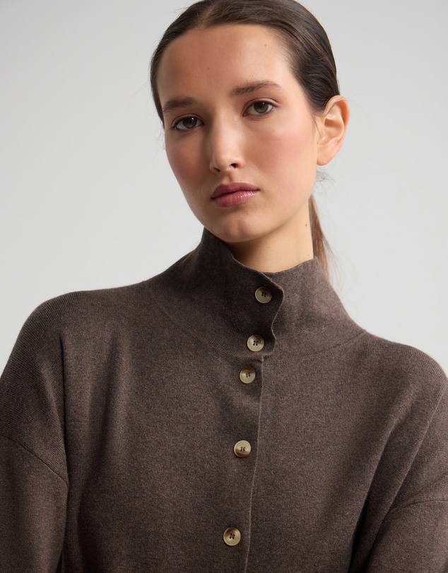 Oxford - Maddison Funnel Collar Cardigan