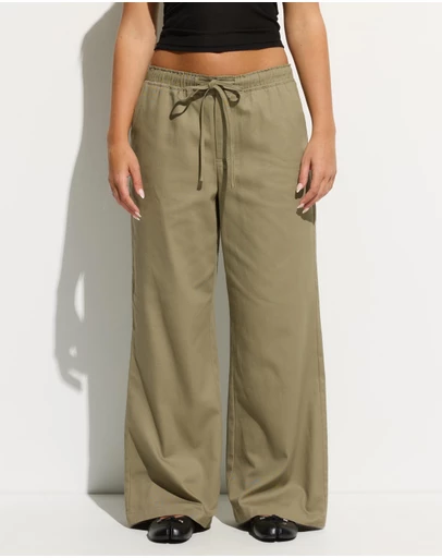 Dazie - Keely Wide Leg Cotton Pants