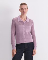 Sportscraft - Elka Pointelle Shirt Cardigan